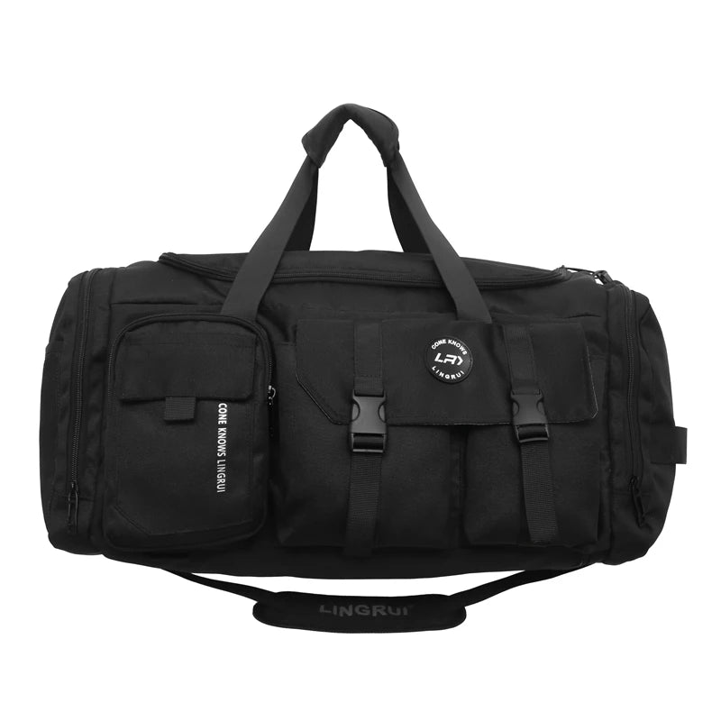 Sac de voyage en nylon imperméable avec compartiment chaussures
