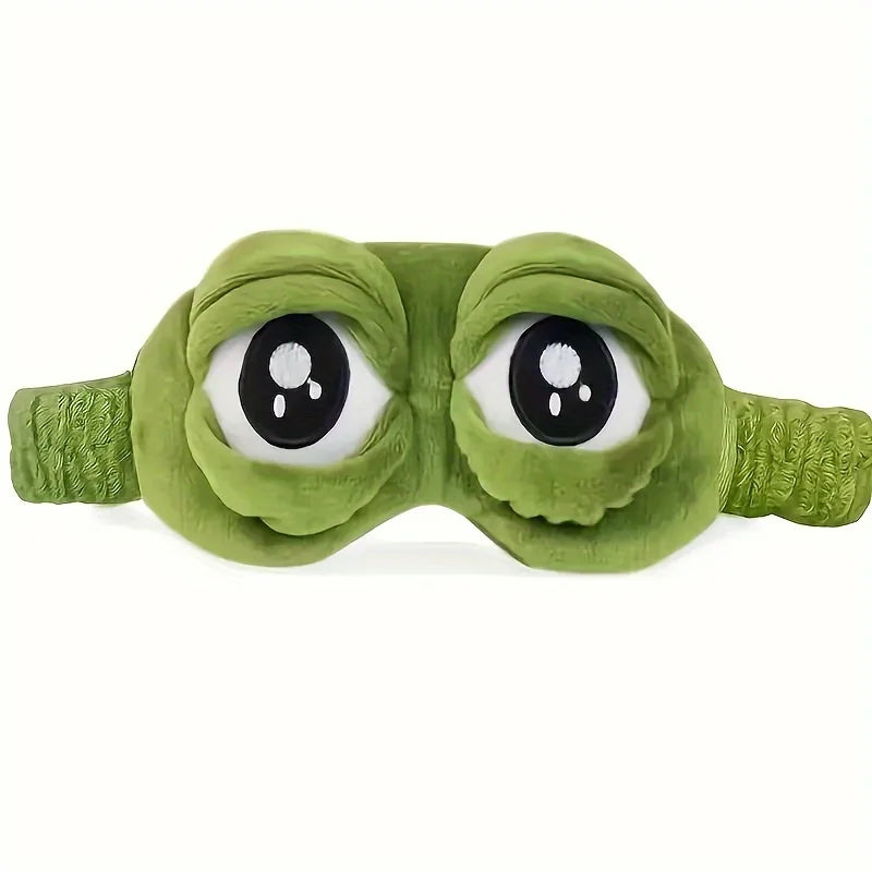Masque de Nuit Grenouille 3D Doux et Amusant