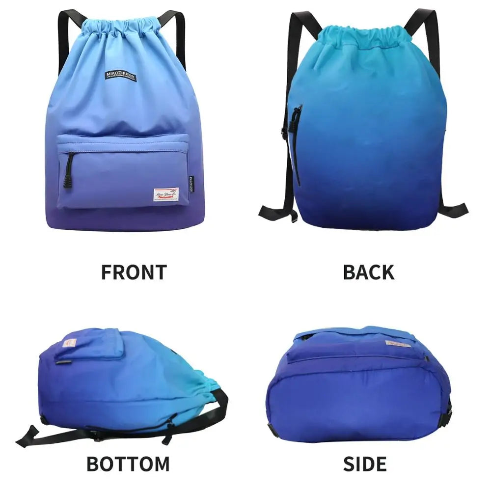 Sac de sport étanche à cordon multipoches grande capacité