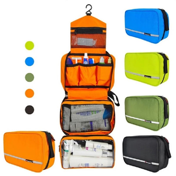 Sac de Toilette Multifonction Imperméable pour Voyage, coloris orange