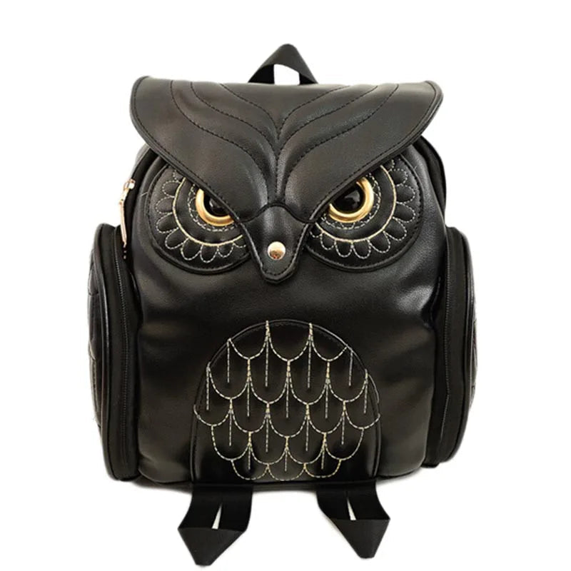 Sac à dos femme hibou en cuir PU