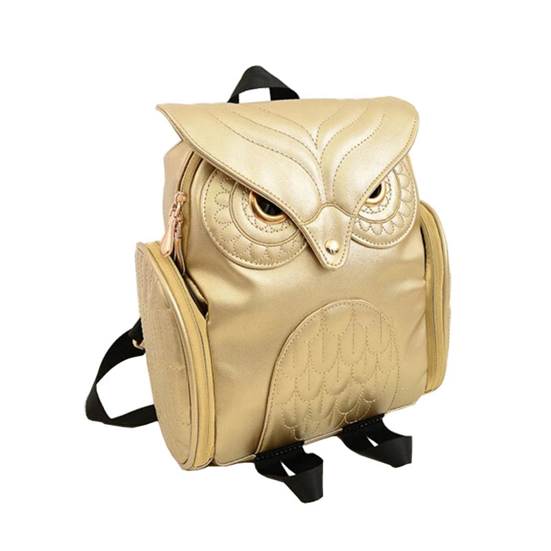 Sac à dos femme hibou en cuir PU