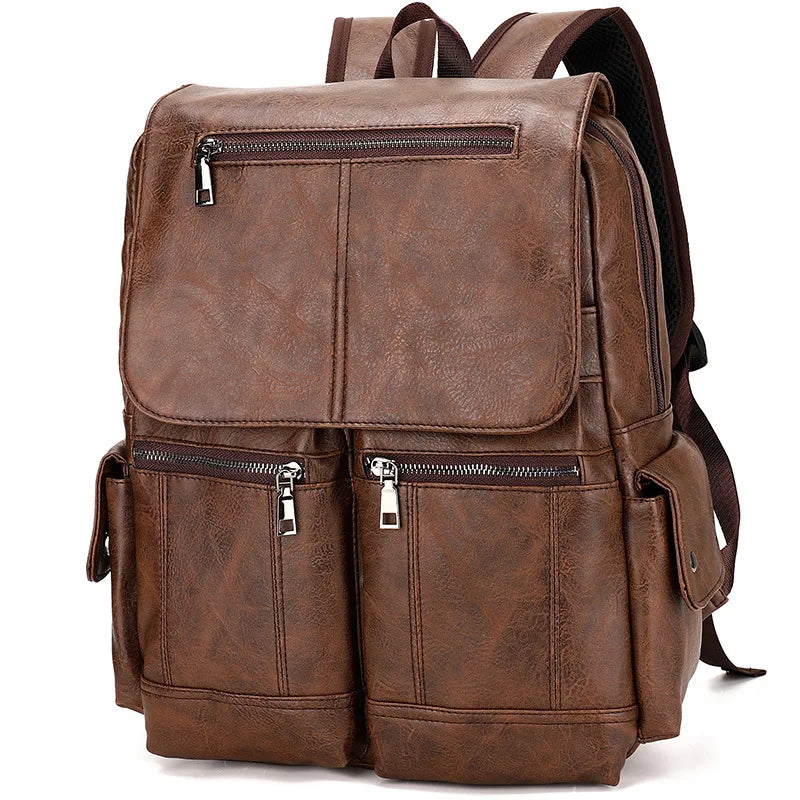 Sac à dos multifonction en similicuir imperméable
