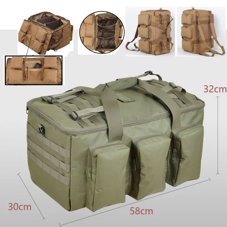 Sac de Voyage Tactique Duffel 55L Multifonction