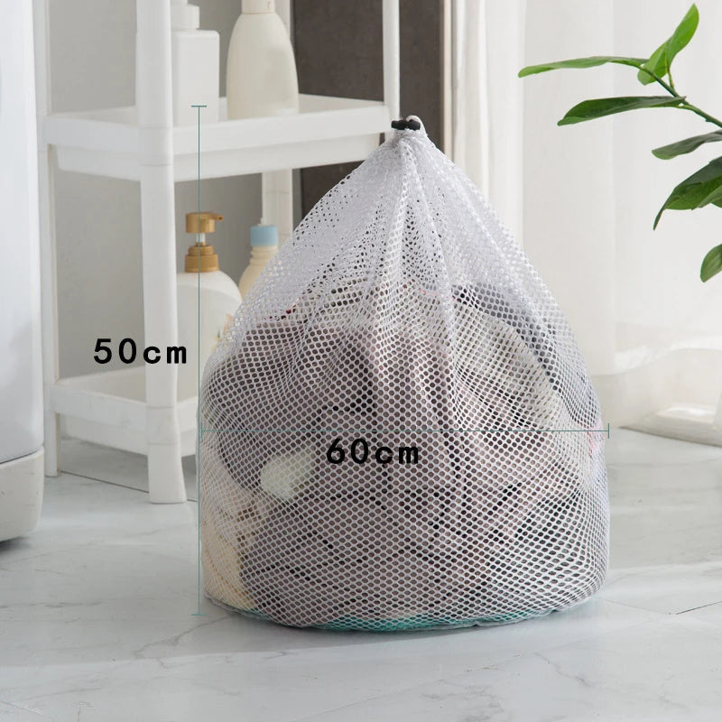 Sac de Lavage en Maille Résistante avec Cordon de Serrage