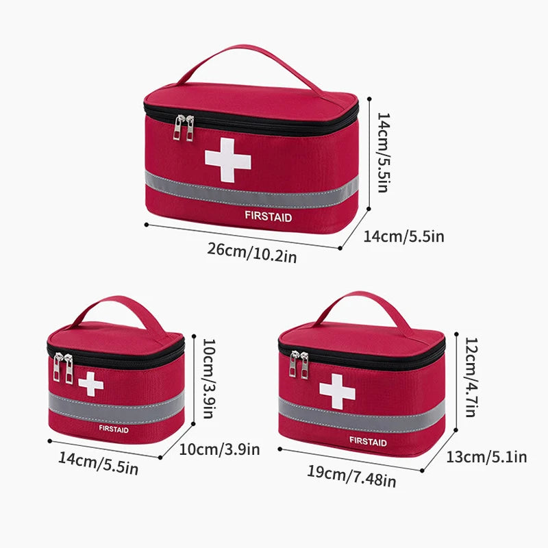 Sac Médical Portable en Oxford – Boîte de Rangement de Premiers Secours
