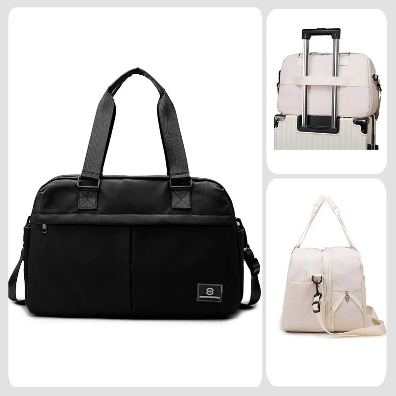 Sac de Voyage Femme Nylon Extensible Grande Capacité