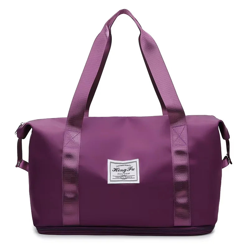 Sac de Voyage Femme Oxford Grande Capacité Extensible 42cm