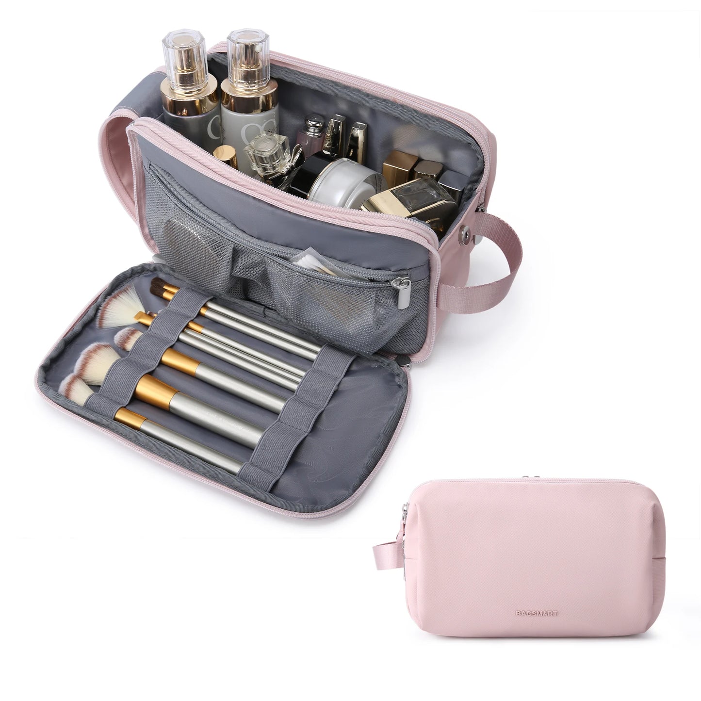 Trousse de toilette en polyester imperméable grande capacité