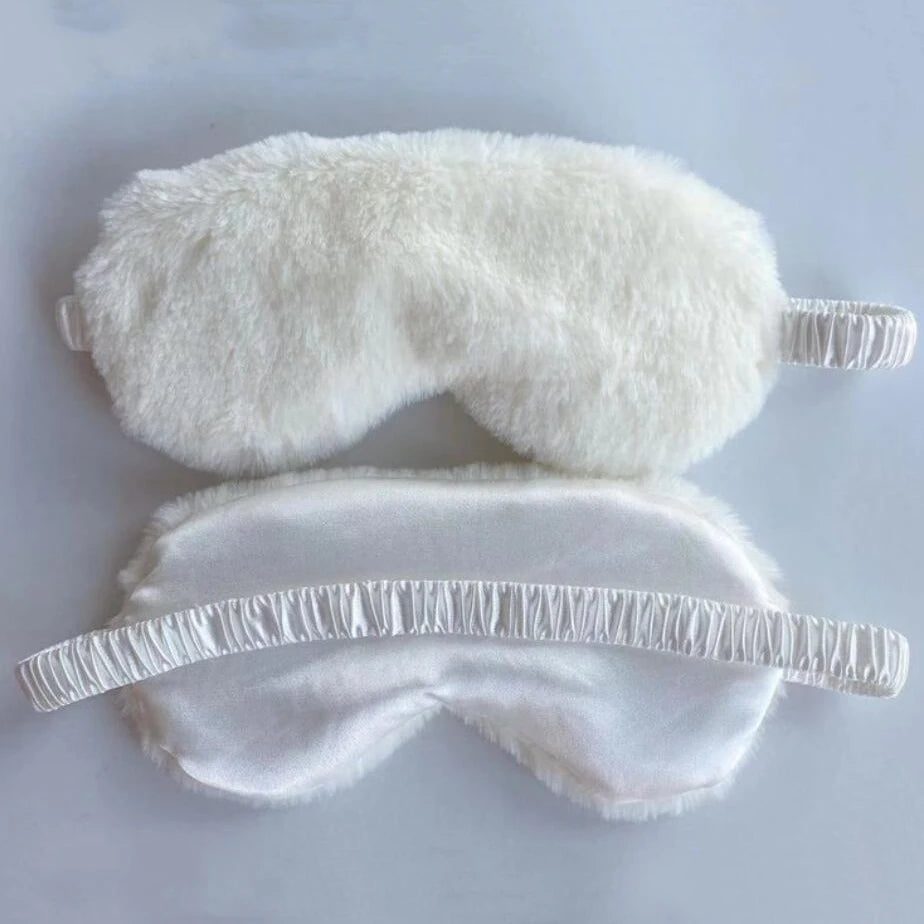 Masque de sommeil doux en peluche