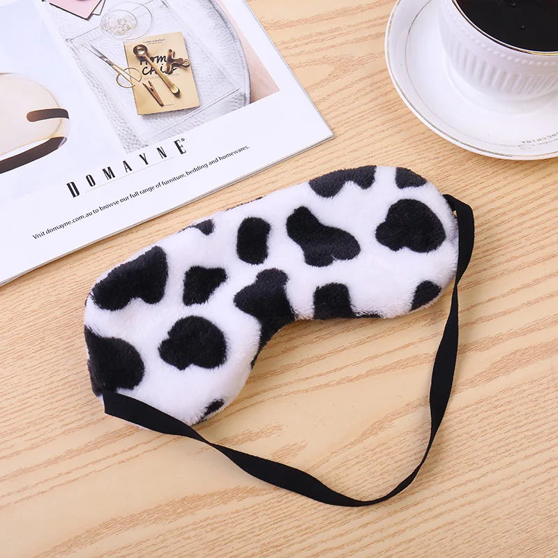 Masque de sommeil doux en peluche