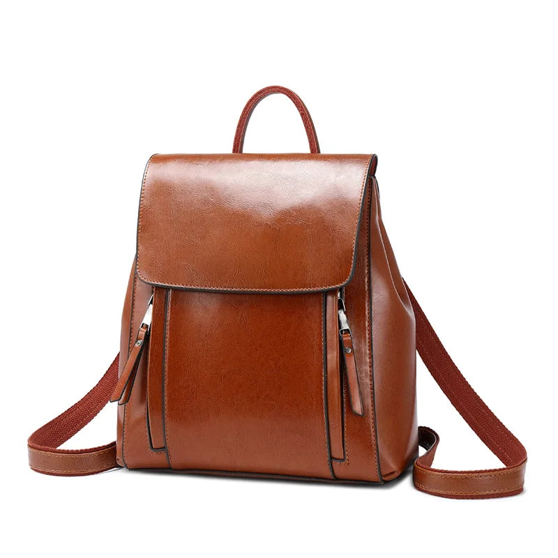 Sac à Dos Femme en Cuir Véritable – Élégance et Praticité