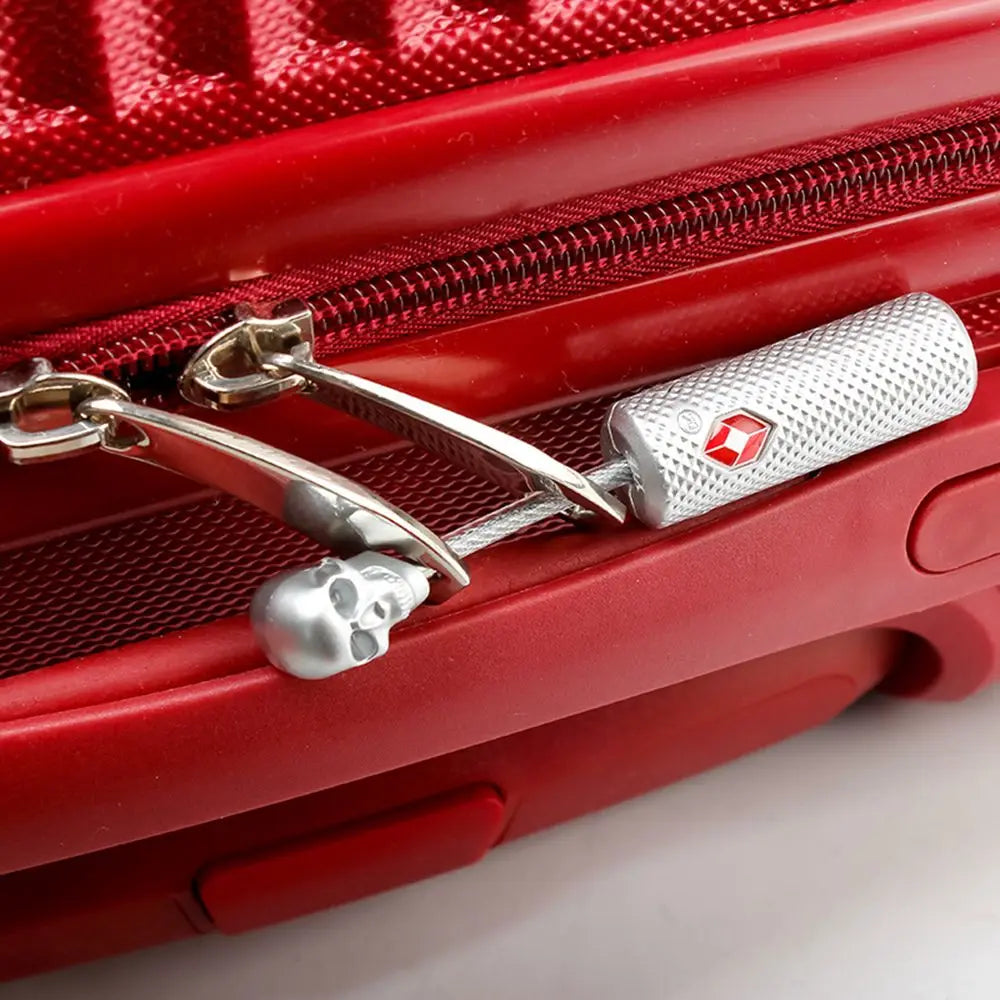Cadenas TSA Tête de Mort avec Clé – Sécurité et Originalité