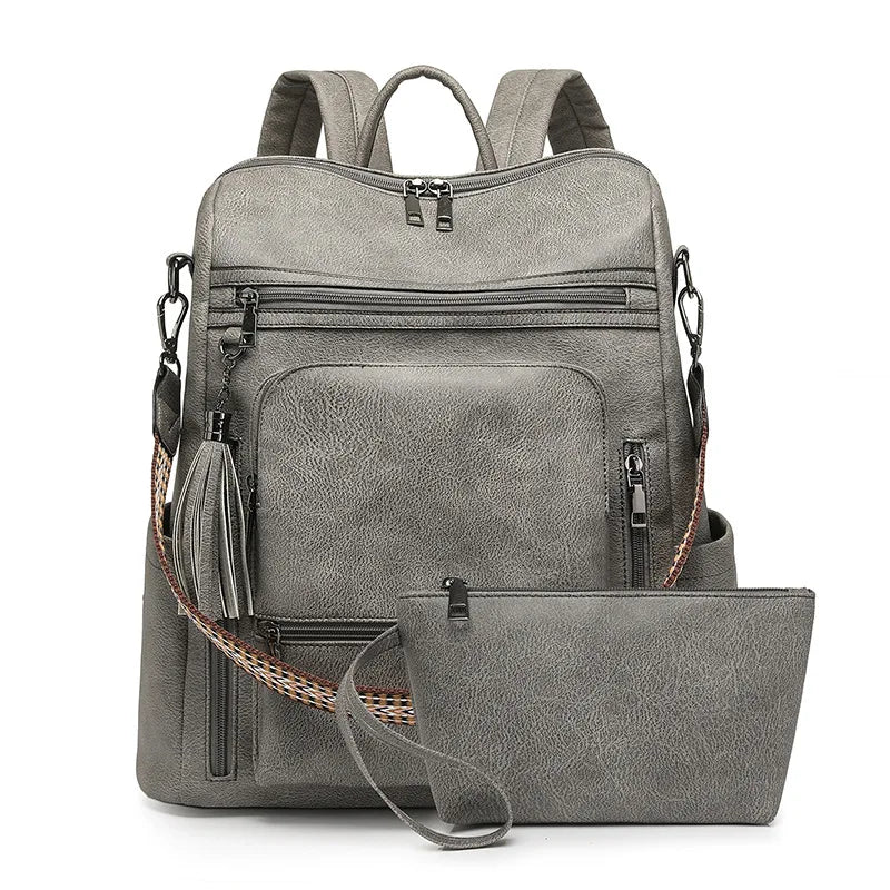 Sac à dos business rétro en cuir PU