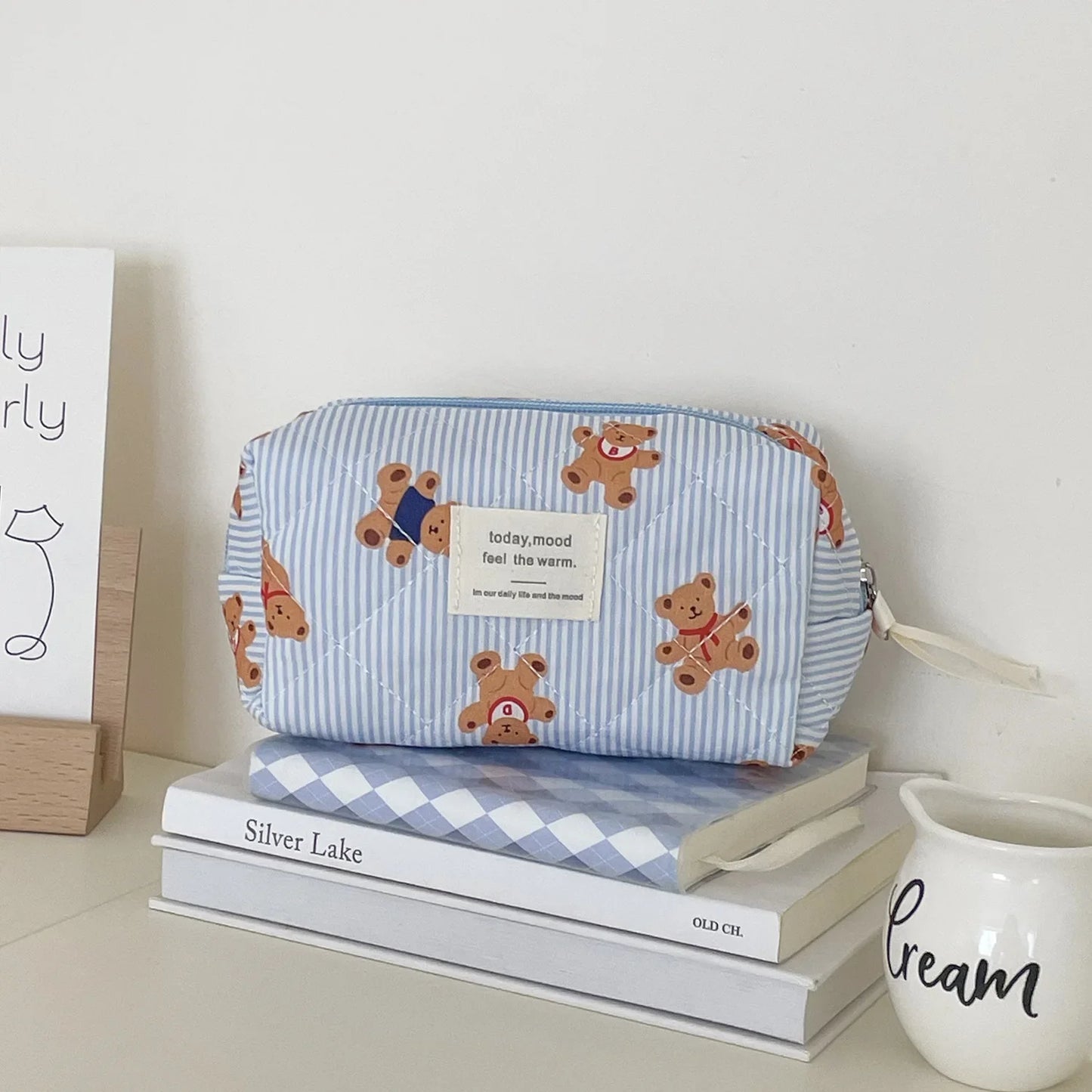 Trousse de toilette bébé à motifs ourson