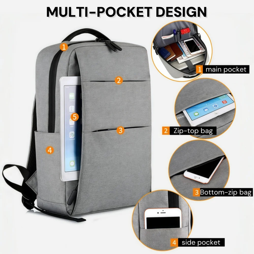Sac à dos ordinateur Oxford imperméable avec port USB