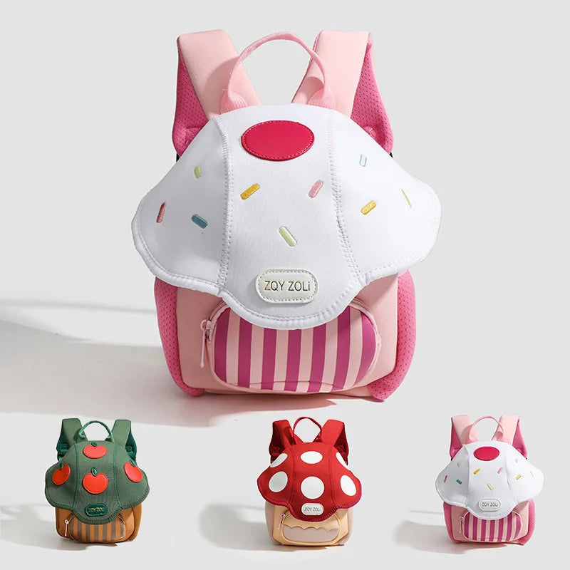 Sac à dos enfant champignon en toile