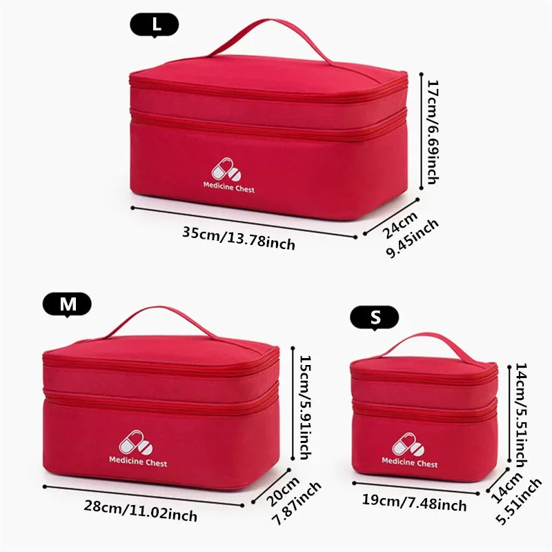 Grande Trousse Médicale de Voyage à Double Compartiment