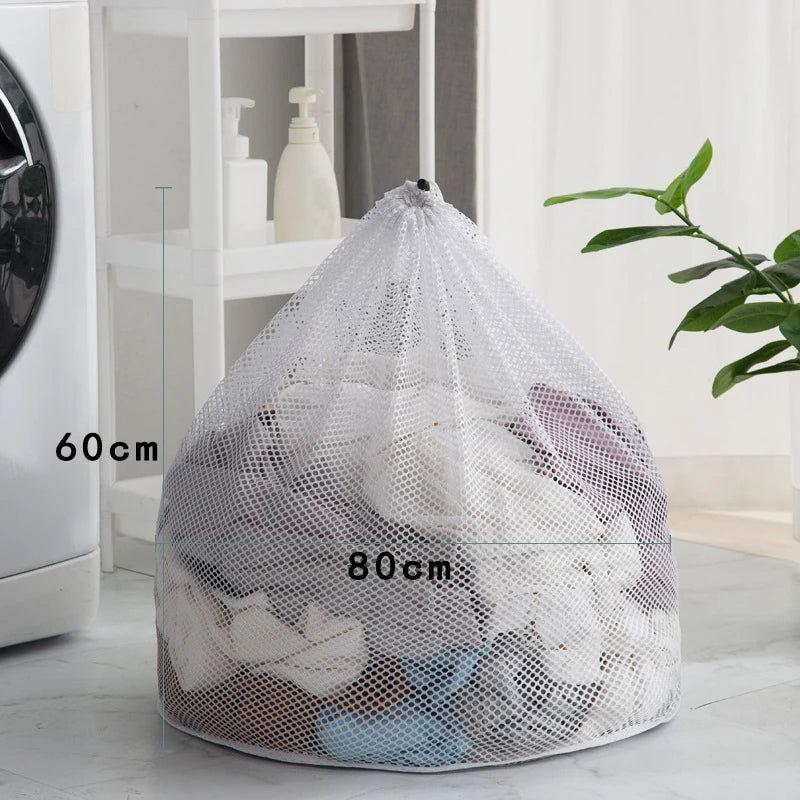 Sac de Lavage en Maille Résistante avec Cordon de Serrage
