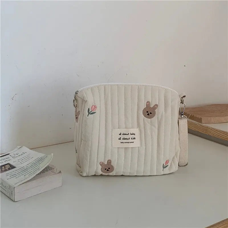 Sac bébé coton organisateur couches et accessoires poussette
