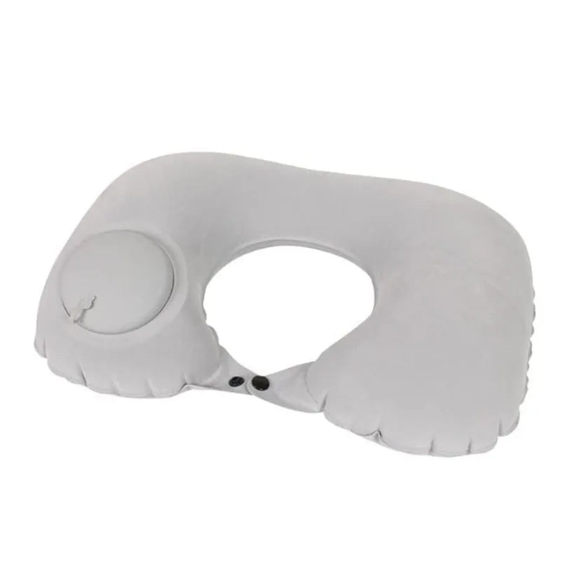 Coussin de voyage gonflable en U ultra léger et portable avec support cervical
