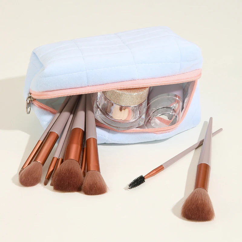 Trousse de Maquillage Coussin – Style Doux & Grande Capacité