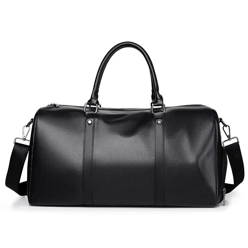 Sac de Voyage Homme Cuir PU Imperméable Grande Capacité