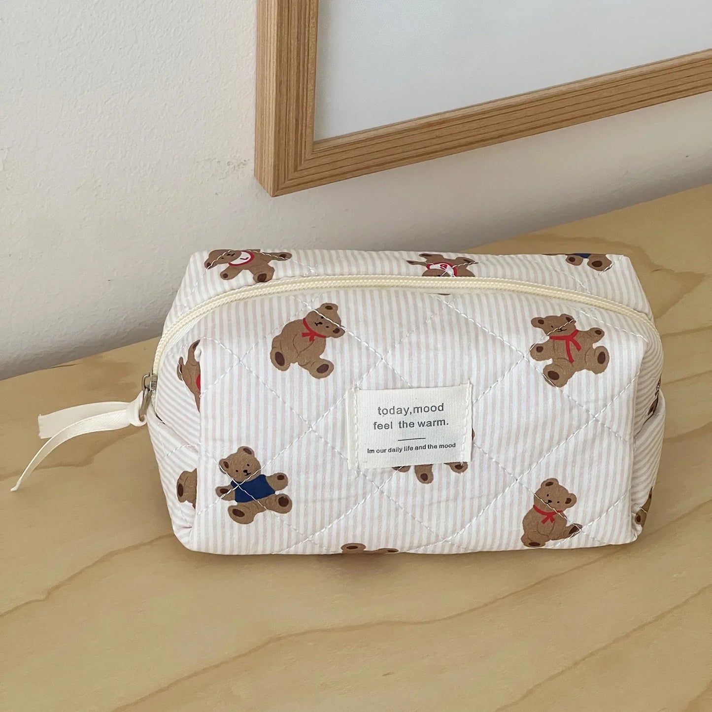 Trousse de toilette bébé à motifs ourson