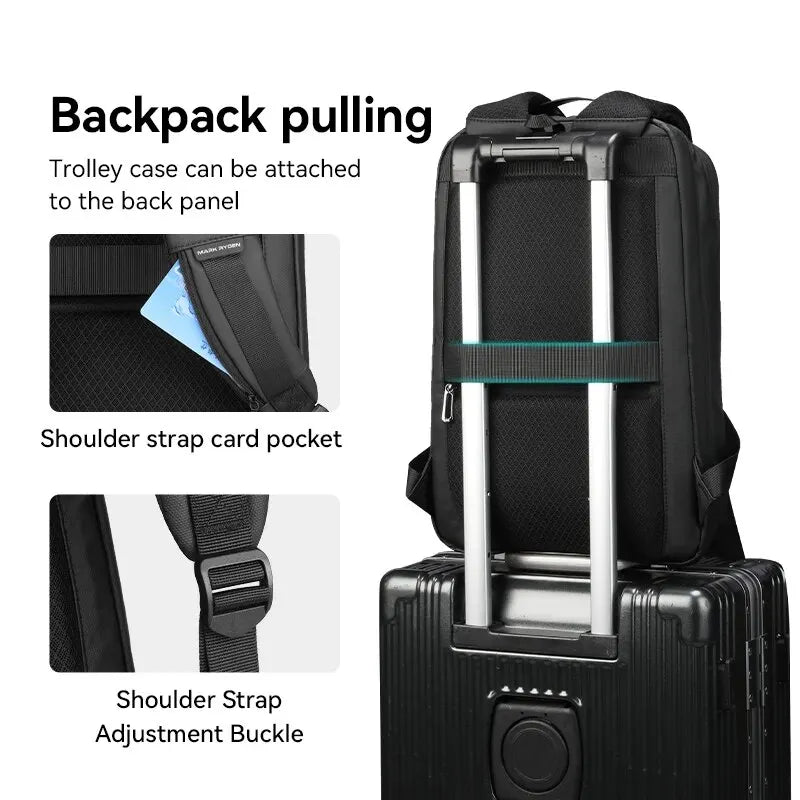 Sac à Dos Minimaliste Business MARK RYDEN avec USB & Résistance aux Rayures