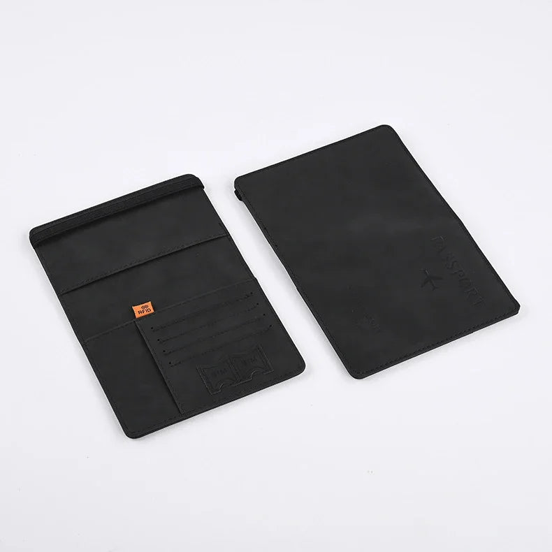 Porte-Passeport Homme en Cuir PU Élégant et Pratique