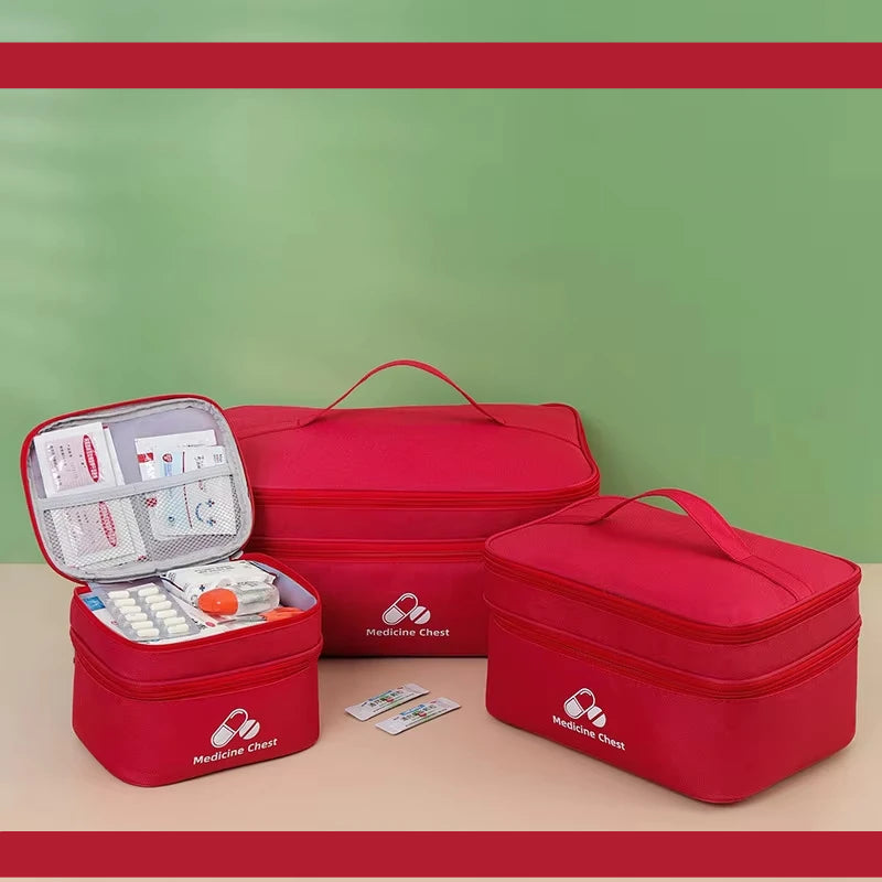 Grande Trousse Médicale de Voyage à Double Compartiment
