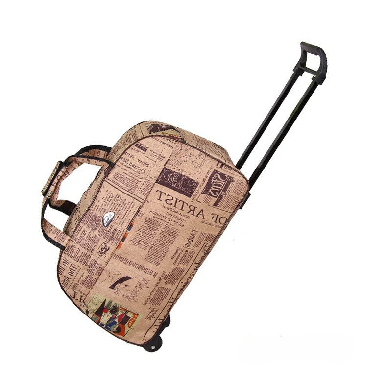 Valise Trolley 52 cm à roulettes – Sac de voyage unisexe