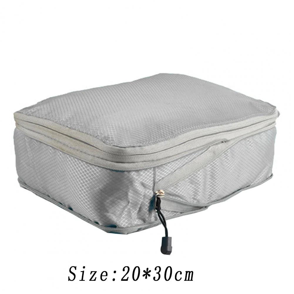 Set de cubes de rangement compressibles en nylon étanche pour valise