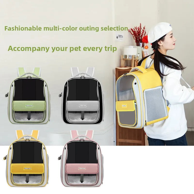 Sac à dos de transport pour chat grande capacité