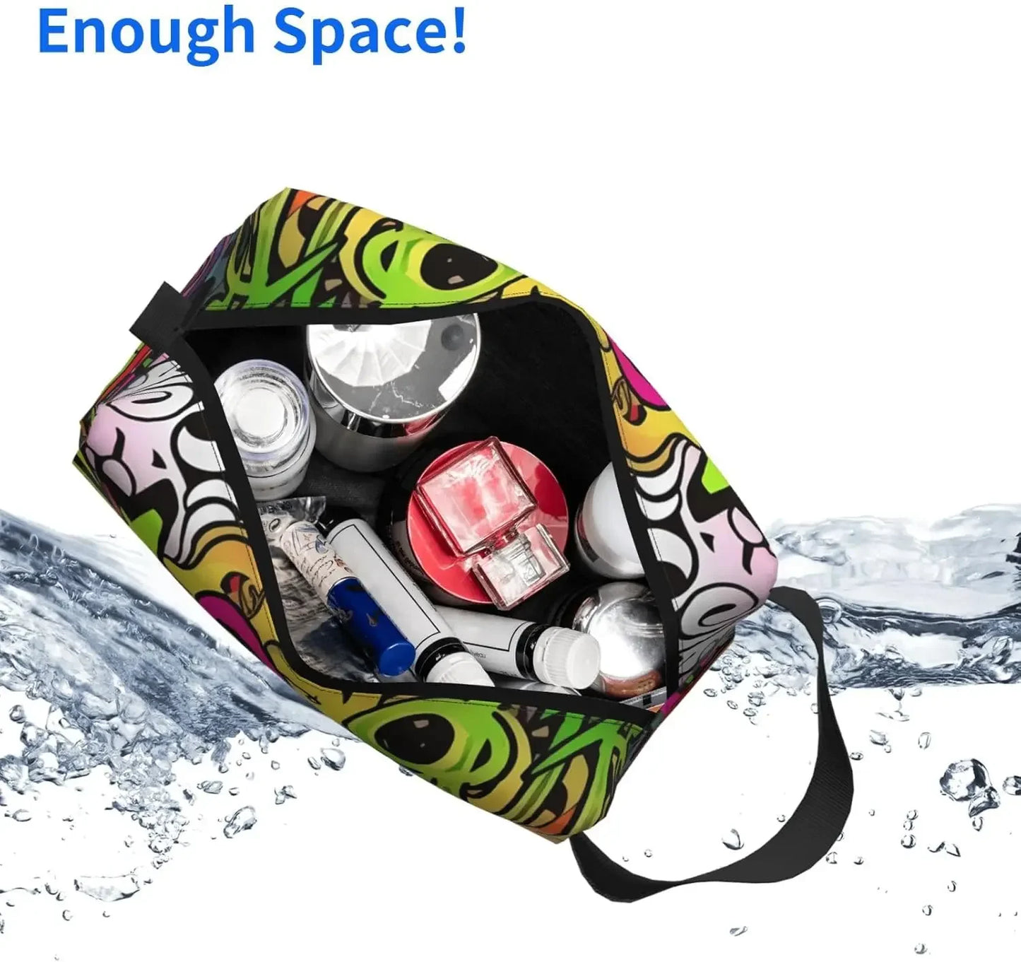 Trousse enfant graffiti coloré rangement école et loisirs