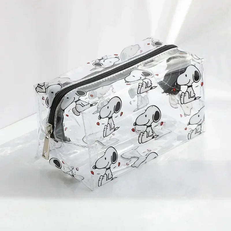 Trousse enfant Snoopy transparente