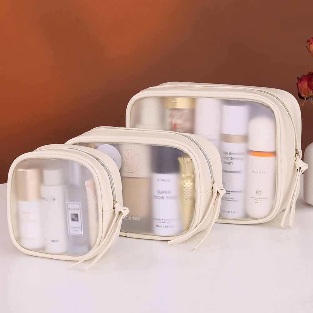 Trousse de Toilette Transparente Multifonction