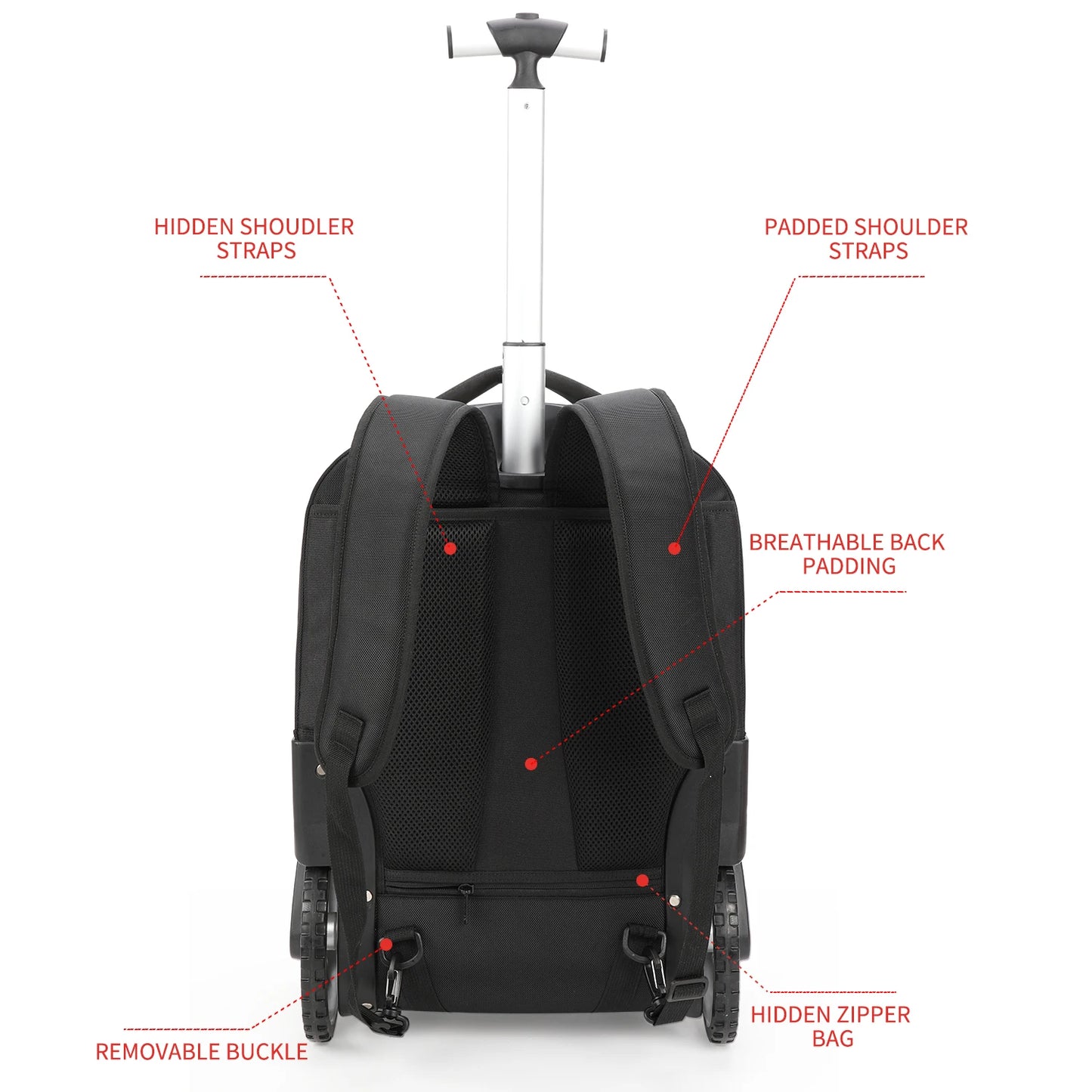 Sac à Dos Trolley 20’’ avec roulettes et compartiment PC