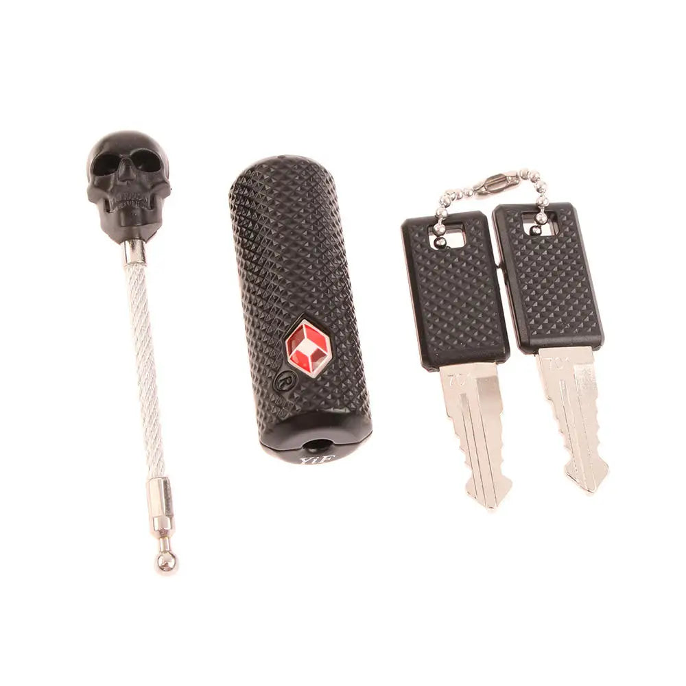 Cadenas TSA Tête de Mort avec Clé – Sécurité et Originalité