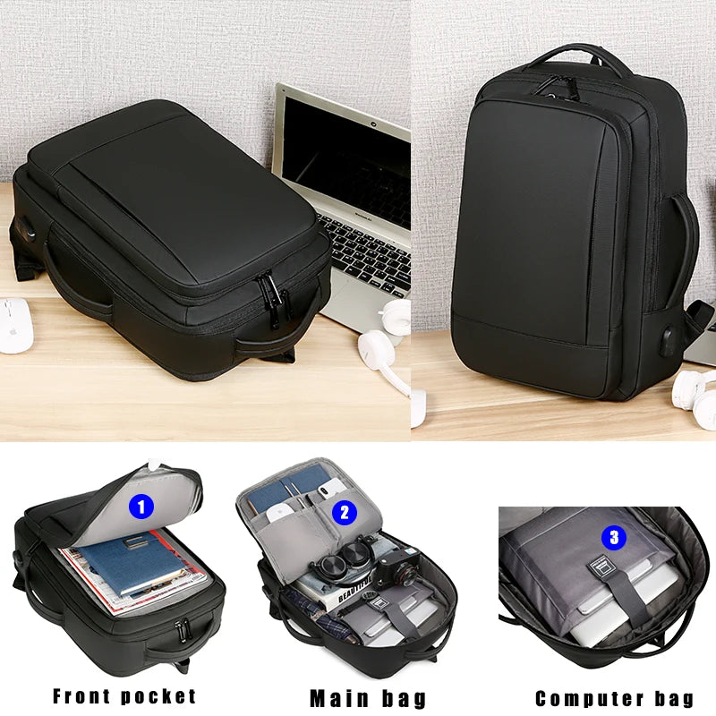 Sac à Dos Business Étanche USB – Élégant 15’’