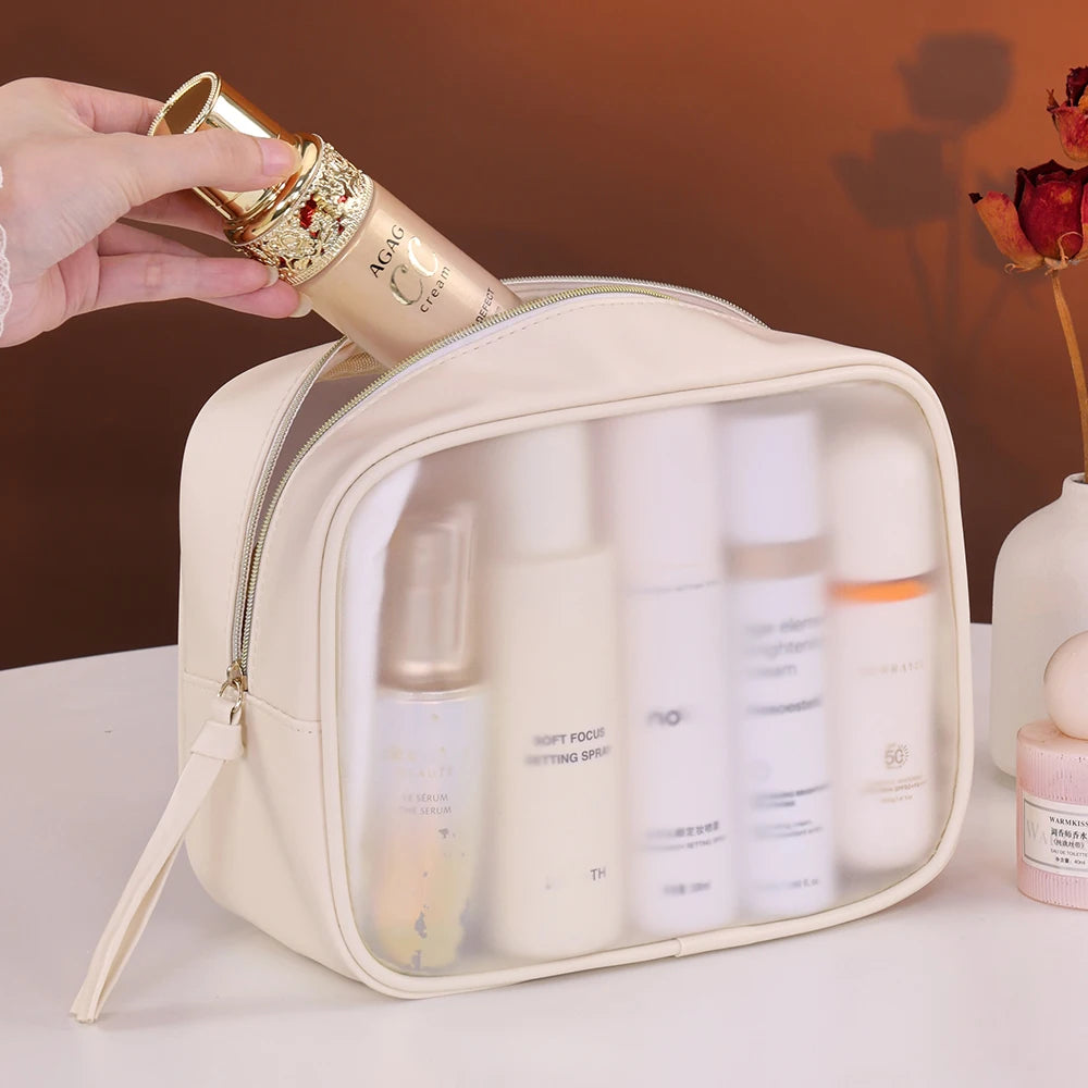 Trousse de Toilette Transparente Multifonction