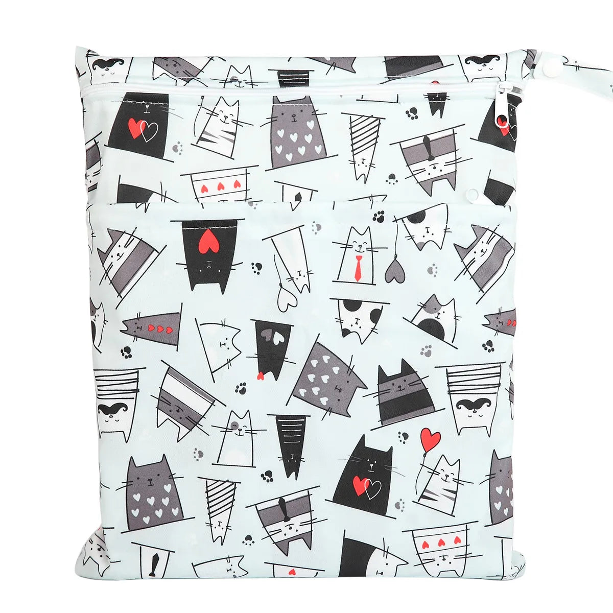Sac bébé étanche réutilisable deux compartiments rangement couches et vêtements
