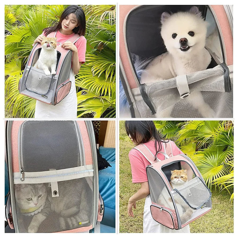 Sac à Dos de Transport pour Chat Pliable & Respirant