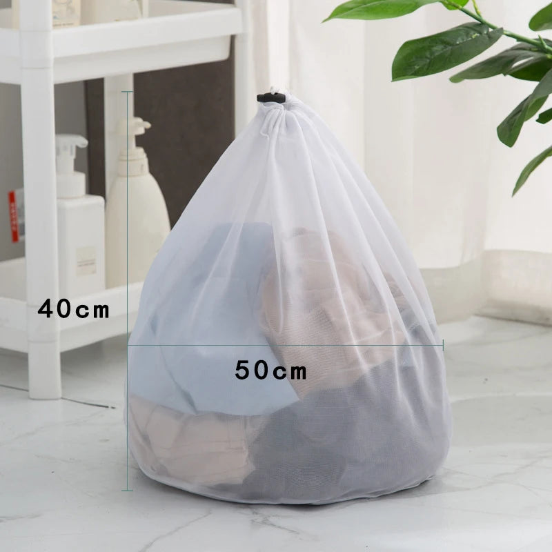 Sac de Lavage en Maille Résistante avec Cordon de Serrage