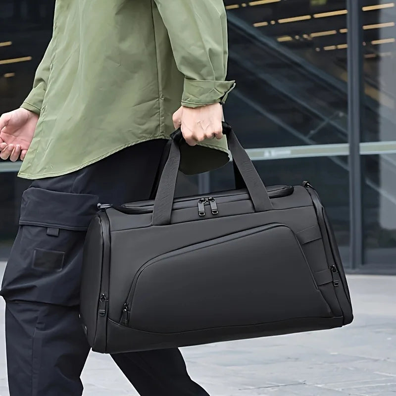 Sac de voyage multifonction en nylon avec compartiment chaussures