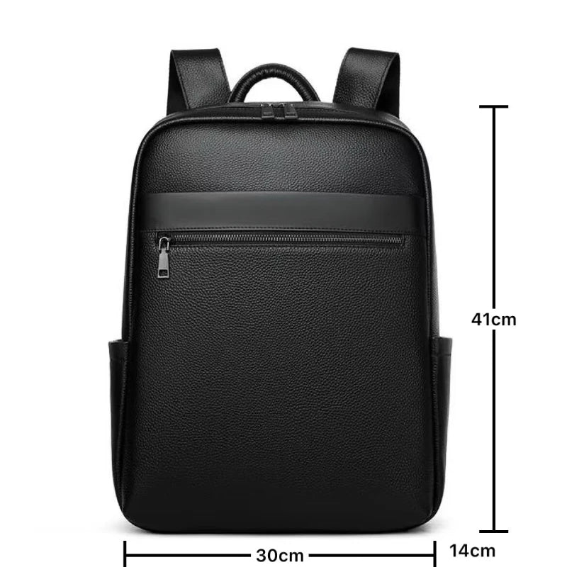 Sac à dos minimaliste en cuir véritable