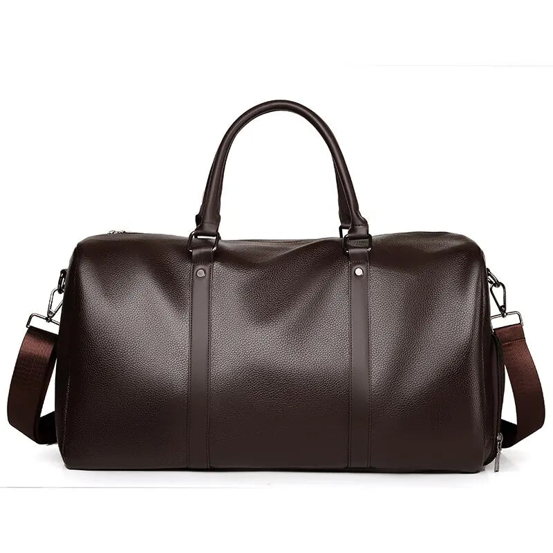 Sac de Voyage Homme Cuir PU Imperméable Grande Capacité
