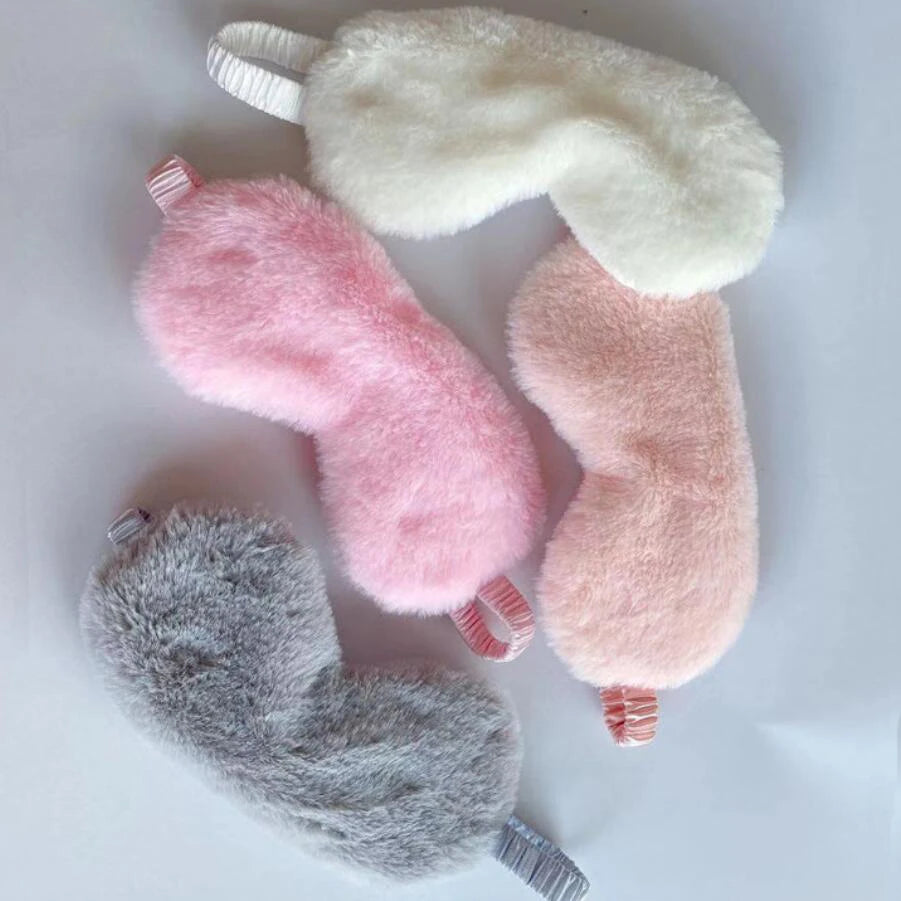 Masque de sommeil doux en peluche