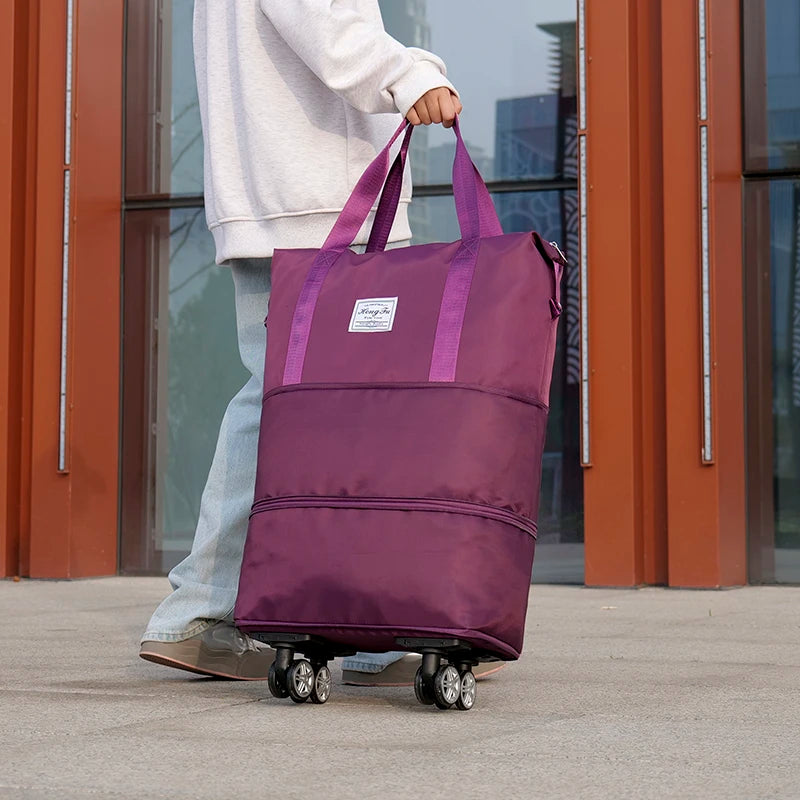 Sac de Voyage Extensible à Roulettes Grande Capacité