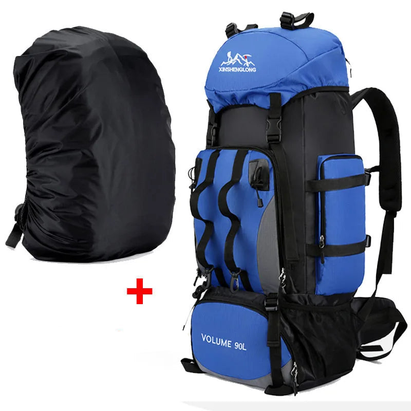 Sac à dos de randonnée imperméable 90L trekking et camping